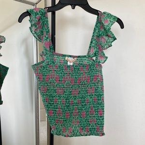 Banjanan floral crop top